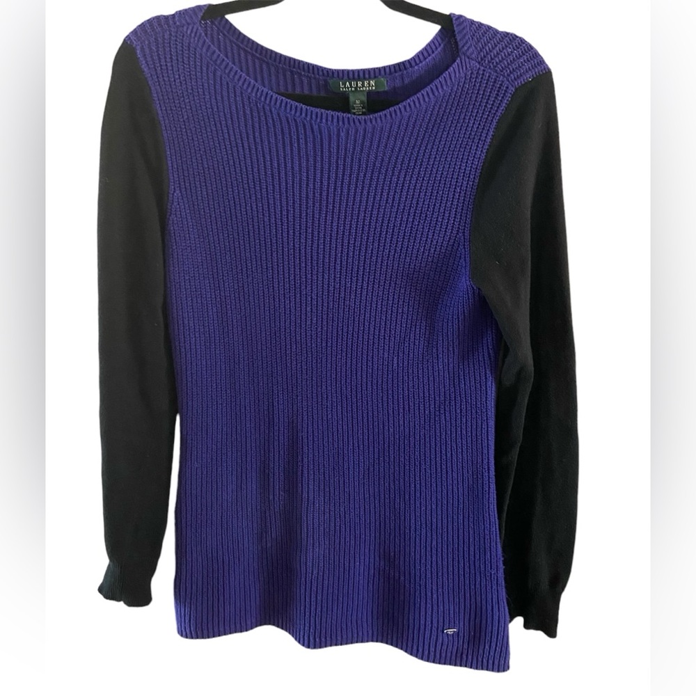 Lauren Ralph Lauren Blueish-Purple/Black Sweater